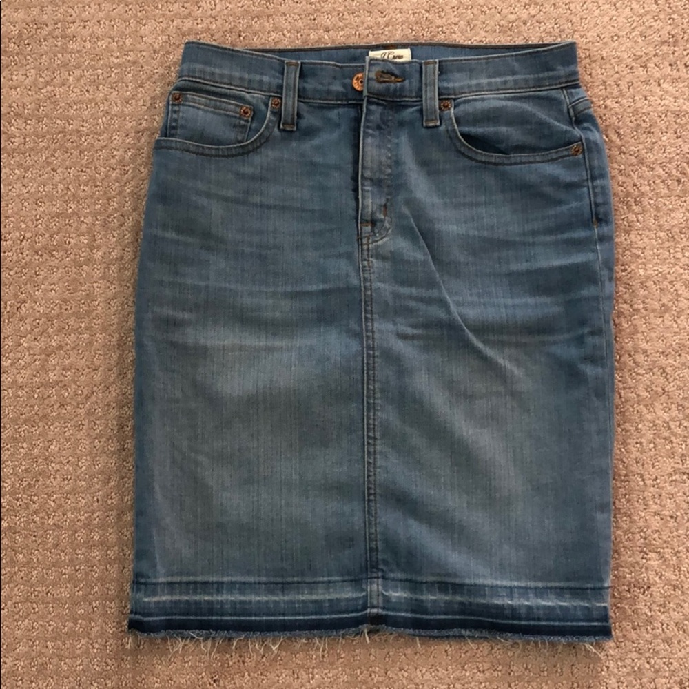 J.Crew Denim Pencil Skirt